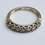 Vintage 9ct Yellow Gold 7 Stone Diamond Ring Image 6