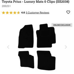 toyota prius mats 2015-2021