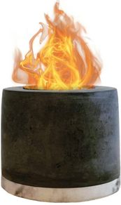 Concrete Table Top Fire Pit - Bioethanol Fire, Smokeless Fire Pit, Fire Bowl, Mini Personal Fireplace for Indoor and Outdoor Use (FREE POSTAGE)