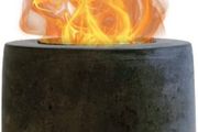 Concrete Table Top Fire Pit - Bioethanol Fire, Smokeless Fire Pit, Fire Bowl, Mini Personal Fireplace for Indoor and Outdoor Use (FREE POSTAGE)