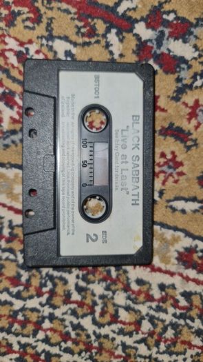 Black Sabbath Live At Last Cassette Made In Ireland Rare