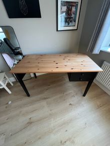 Pine Desk with Drawers