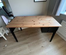 Pine Desk with Drawers