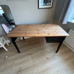 Pine Desk with Drawers