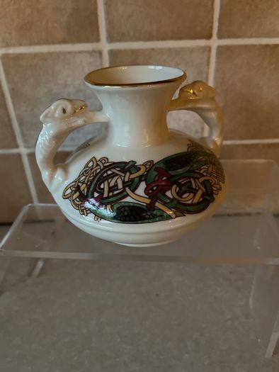 Cre 3 piece set Galway Clock Vase & Candle stand
