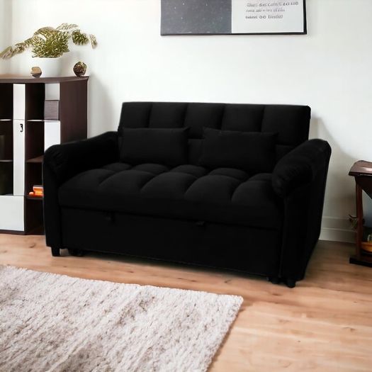 Pull Out Double Sofa Bed, Tokyo Black