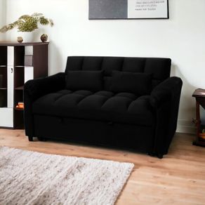 Pull Out Double Sofa Bed,tokyo Black