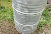 Large industrial steel barrel