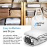 Luxury Double Inflatable Mattress | Puncture Resistant Double Airbed with Flock Coating | Quick 3 Mins Blow Up Bed with Built-in Pump | Portable Air Bed - Home Camping & Guests 195x137x46cm Image 7