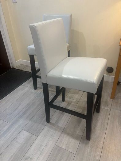 2 Grey Breakfast Bar Stools