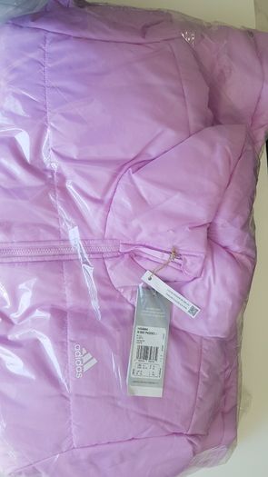 Adidas Women's W BSC Padded J Jacket, 3 Stripes Midweight LILGOZ SX038, Bliss Lilac, Pink XL