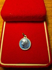 Blue Virgin Mary Medal