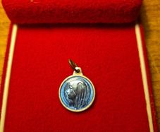 Blue Virgin Mary Medal