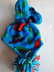 new soft fleece dinosaur baby hat and mitts