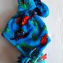 new soft fleece dinosaur baby hat and mitts Image 3