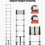 3.8m Telescopic Aluminium Ladder Image 4