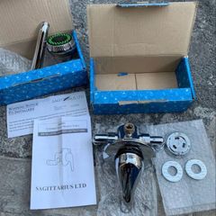 Thermostatic Shower Valve + Fixed Shower Head Sagittarius Derby concealed/exposed