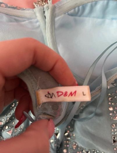 Baby Blue detailed dress