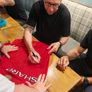 Manchester United Champions League final jersey signed by legends  Stam Giggs Cole Image 4