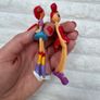 Bendi Dolls Picket Sized Pals Lot Of Two Red Haired dolls Heart Used Please see pictures Image 8