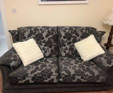 Grey sofa and two armchairs excellent condition