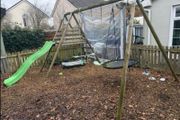Wooden swing set