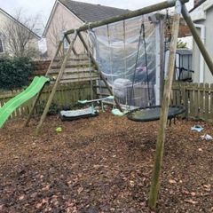 Wooden swing set