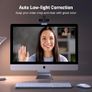 Webcam for PC, Full HD 1080P 30fps Webcam for Laptop, Clear Stereo Audio Mics, Auto Light Correction, 85 View Web Cam USB Camera for Live Streaming, Video Calling, Conferences, Switch 2 Image 3