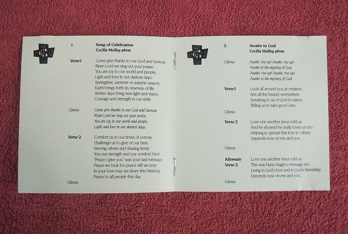 Music CD by SCOIL MHUIRE GAN SMAL (Carlow Town) - Presentation Celebration and Mass of Thanksgiving choir songs sung by the students (2011)