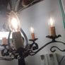 5 Lamp Black Iron Look Metal Ceiling Light Image 10