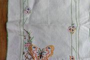 vintage embroidered table covering