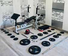 New Condition Life Time Weights Bench Bar & More