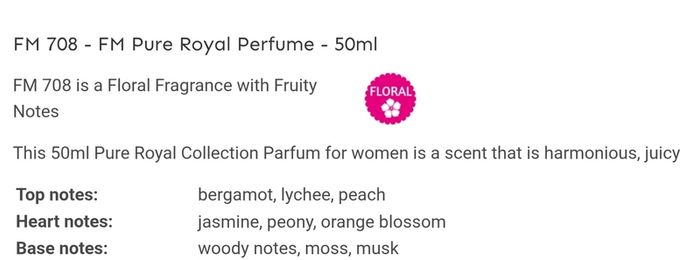 Only 1 Each!! Brand New FM Perfume & Aftershave