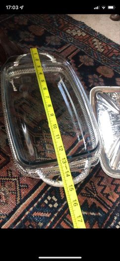 Beautiful silver serving dish