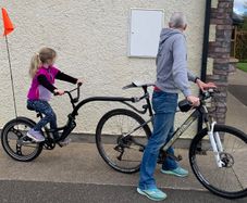 Wee ride copilot tag along bike