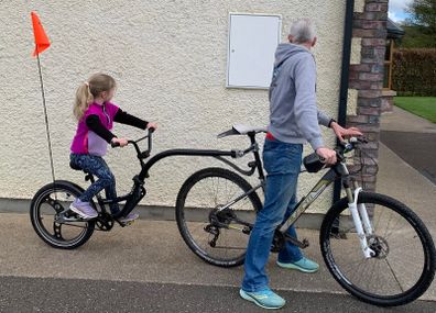 Wee ride copilot tag along bike