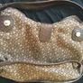 Brown DKNY leather and fabric bag and matching purse 100% genuine Image 4