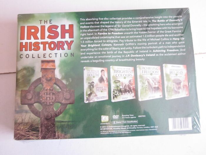 New The Irish History Collection 5 DVD's