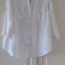 Ladies White Linen Blouse/Overshirt Image 2
