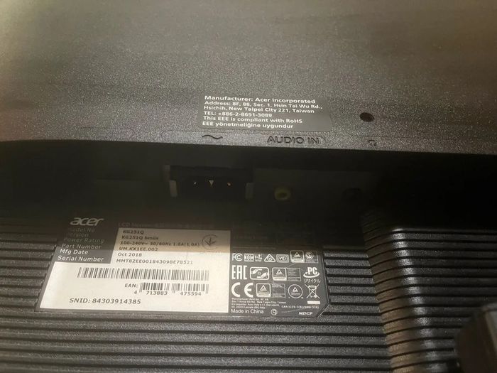 24.5 inch Acer KG251Q bmiix 75 Hz gaming monitor