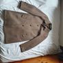 odermark overcoat 100% virgin wool size large ptp 22" dark sand like new Image 8