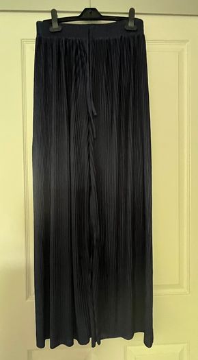 New Navy Wide Leg Trousers