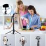 Phone Tripod with 2 LED Fill Lights & Removable Remote, All-in-One Extendable Selfie Stick Tripod for iPhone, Android & Camera, Ideal for Selfies, Vlogging & Video Recording Image 4