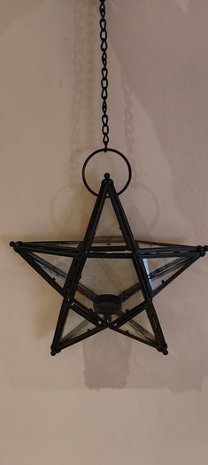 Glass Star Candle Holder