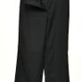 Monki Beauty uniform for college Bife Black Wide Leg High Waisted Trousers, Size 36 (UK 8) Image 3