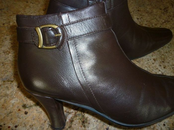 Brown ankle boots Leather Wallis Size Uk 6 Eu 39 Great Used Condition