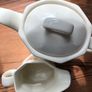 Vintage Ceramic Coffee Pot & Matching Jug Image 4