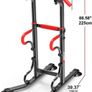 _EASY BIG Multifunctional Power Tower Adjustable Heights Workout Dip Station for Adults and Kids Home Gym Strength Training Fitness Equipment Newer Version Image 2