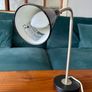 Vintage Ikea Kvart Hagberg Desk Table Lamp Black Gooseneck Image 3