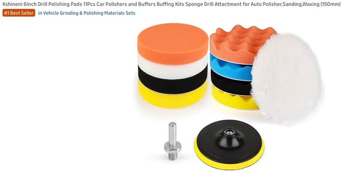 Guild Dual Action Car Polisher+polishing pads set